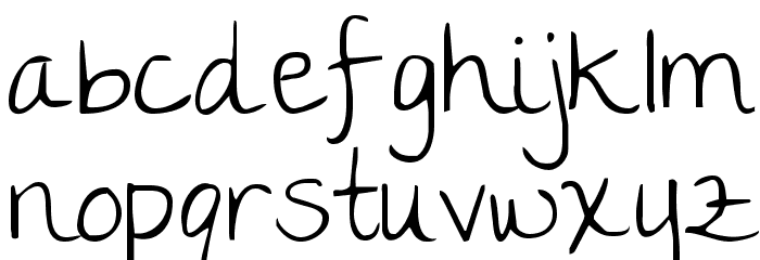 The Girl Next Door Font LOWERCASE