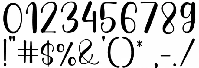 The Glowing Black Queen Font OTHER CHARS