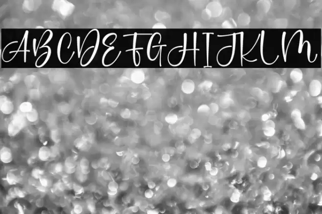 The Glowing Black Queen Font examples