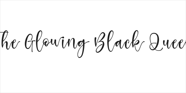 The Glowing Black Queen Logo