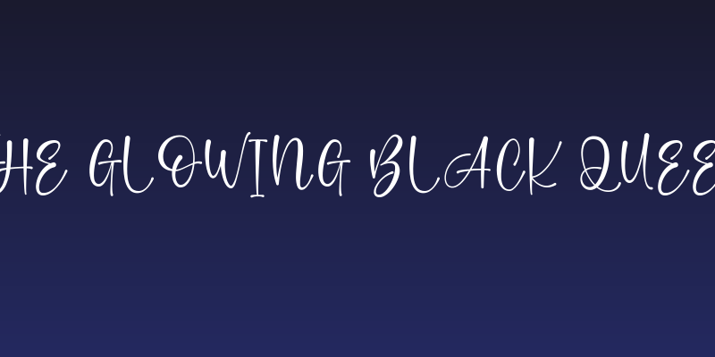 The Glowing Black Queen Social Header