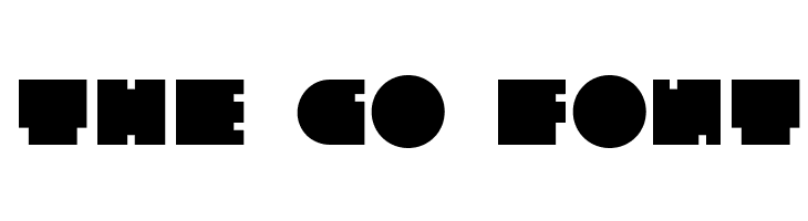 The Go Font Font