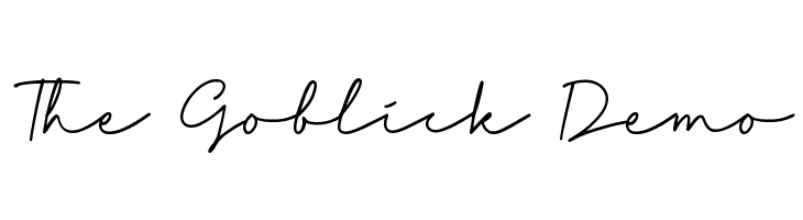 The Goblick Demo  font caratteri gratis