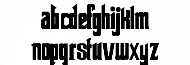 The Godfather फ़ॉन्ट लोअरकेस