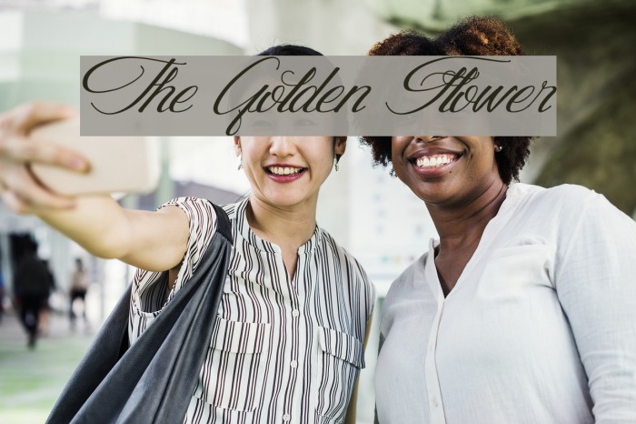 The Golden Flower Font examples