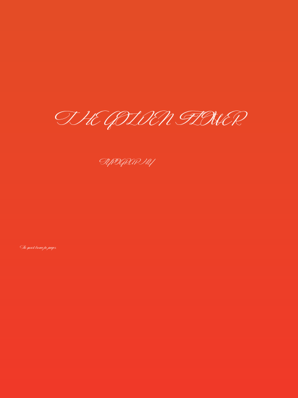 The Golden Flower Poster