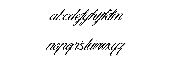 The Golden Flower Font LOWERCASE