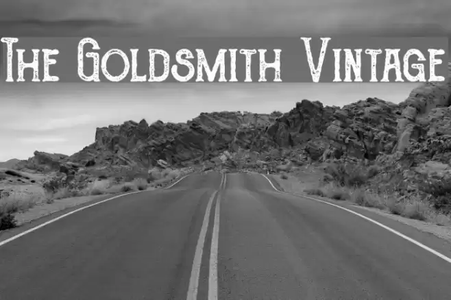The Goldsmith Vintage Font examples