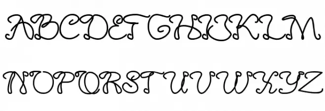 The Good Life Font UPPERCASE