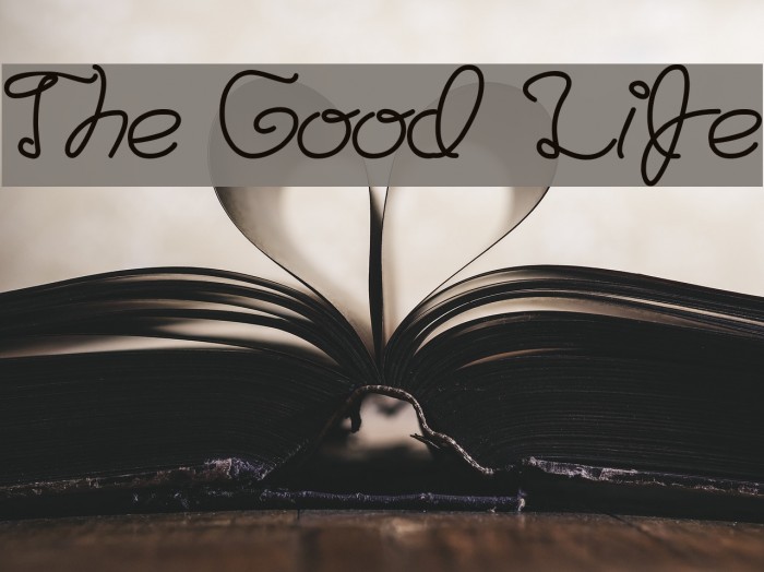 The Good Life Font examples
