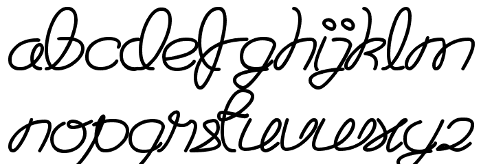 The Good Life Font LOWERCASE