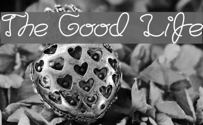 The Good Life Font examples