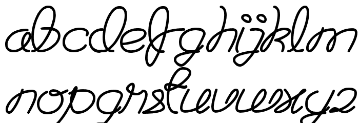 The Good Life Font LOWERCASE