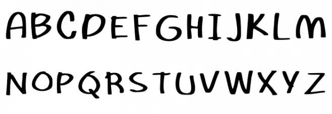 The Good Old Days Regular फ़ॉन्ट अपरकेस