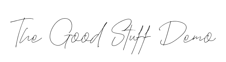 The Good Stuff Demo  baixar fontes gratis