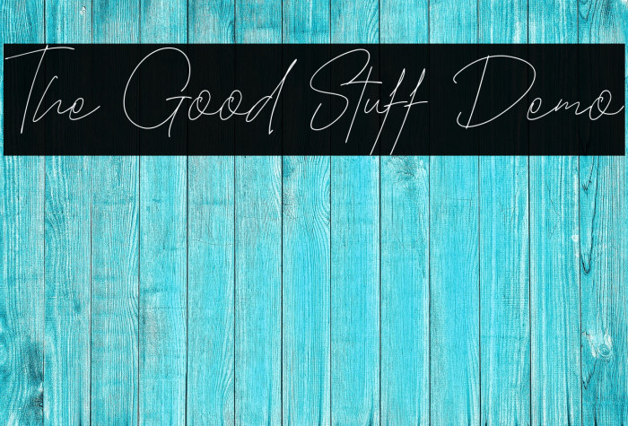 The Good Stuff Demo Example 2