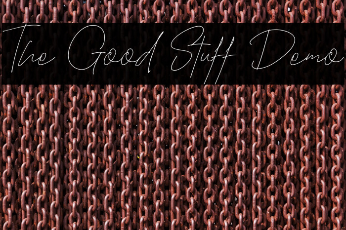 The Good Stuff Demo Example 3