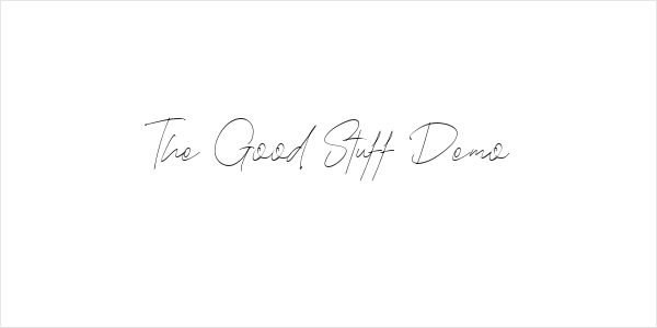 The Good Stuff Demo Logo