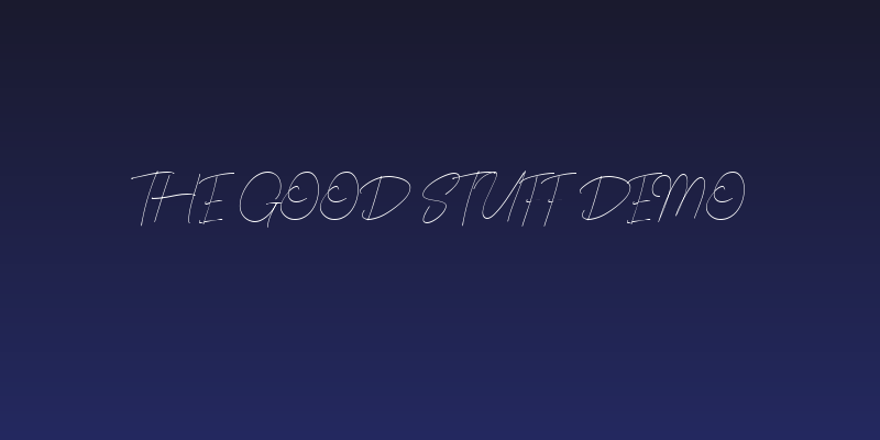 The Good Stuff Demo Social Header