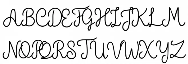 The Grateful 1 Font UPPERCASE