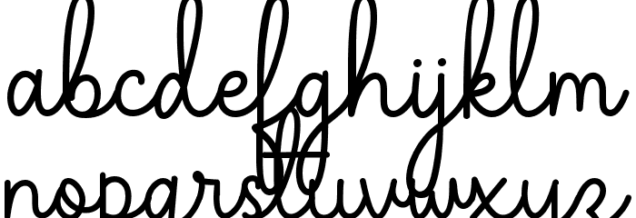 The Grateful 1 Font LOWERCASE