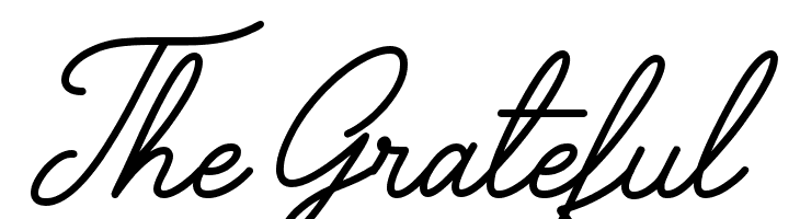 The Grateful 3  Frei Schriftart Herunterladen