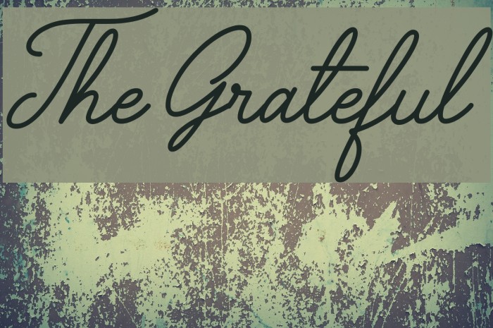 The Grateful 3 Font examples
