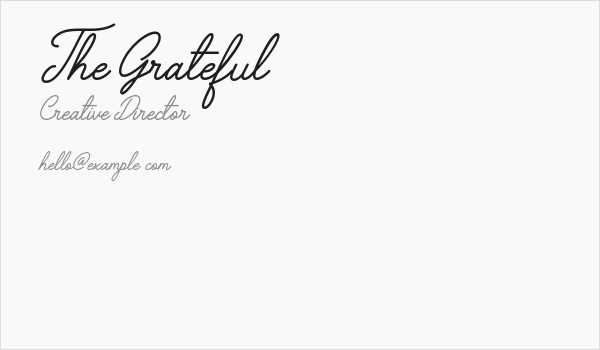 The Grateful 3 Business Card
