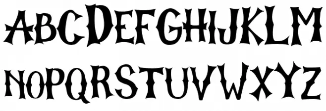 The Graveyard Font LOWERCASE