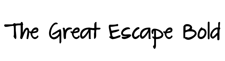 The Great Escape Bold Font