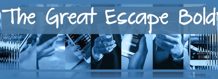 The Great Escape Bold Font examples
