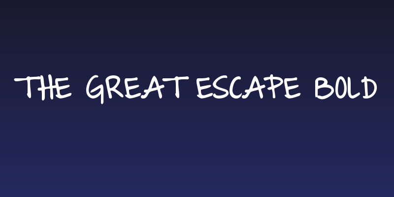 The Great Escape Bold Social Header