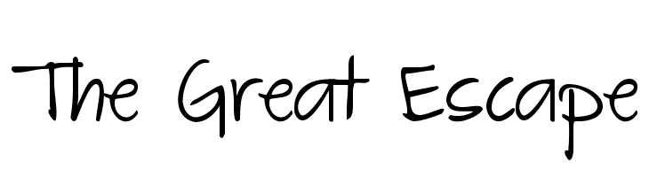 The Great Escape  font caratteri gratis