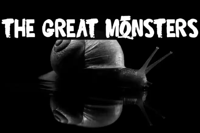 The Great Monsters फ़ॉन्ट examples