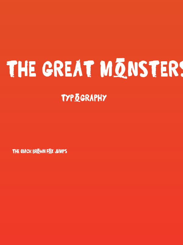 The Great Monsters Poster