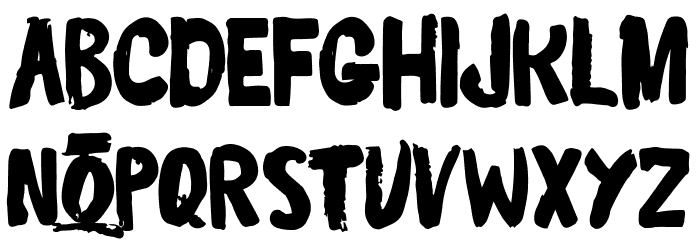 The Great Monsters Font LOWERCASE