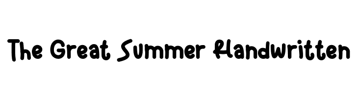 The Great Summer Handwritten Font