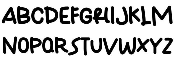 The Great Summer Handwritten Font UPPERCASE