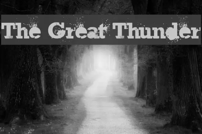 The Great Thunder Font examples