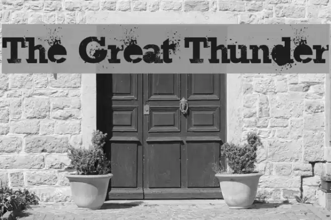 The Great Thunder Font examples