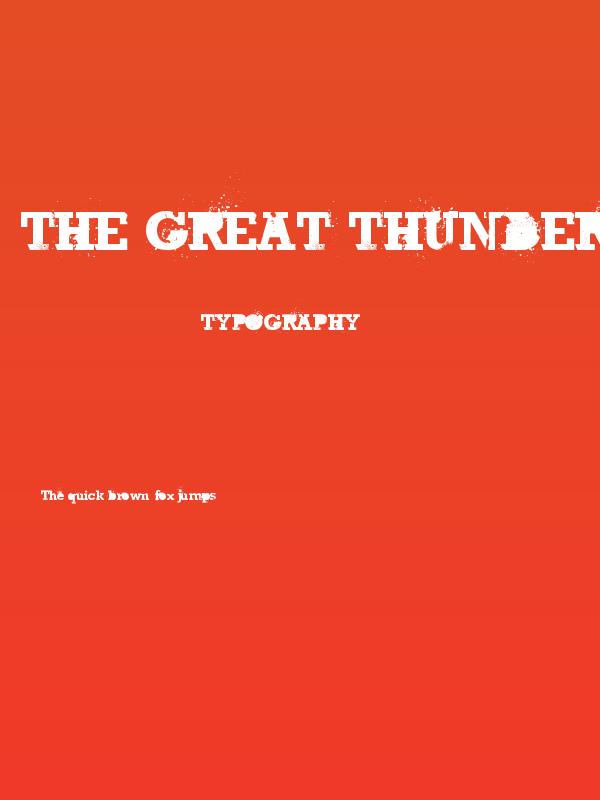 The Great Thunder Poster