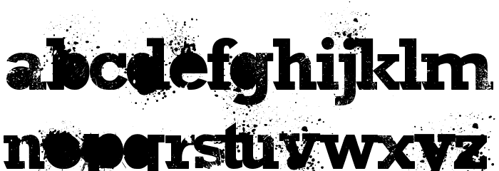 The Great Thunder Font LOWERCASE