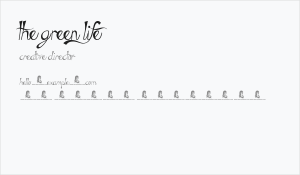 The Green Life Business Card