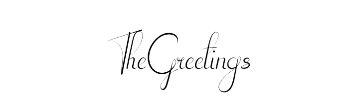 The Greetings  Frei Schriftart Herunterladen