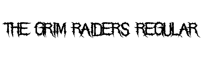 The Grim Raiders Regular  Free Fonts Download