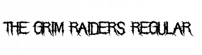The Grim Raiders Regular  免费字体下载