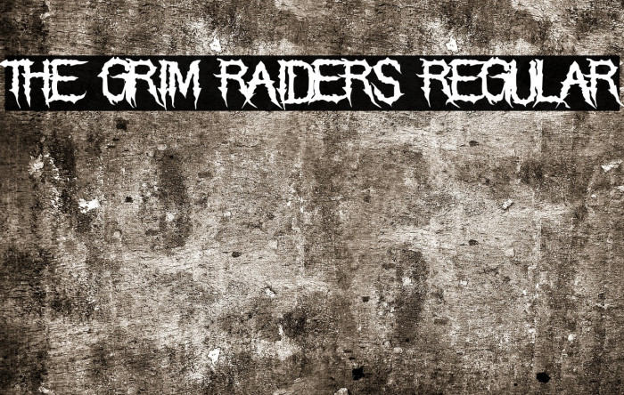 The Grim Raiders Regular Font examples