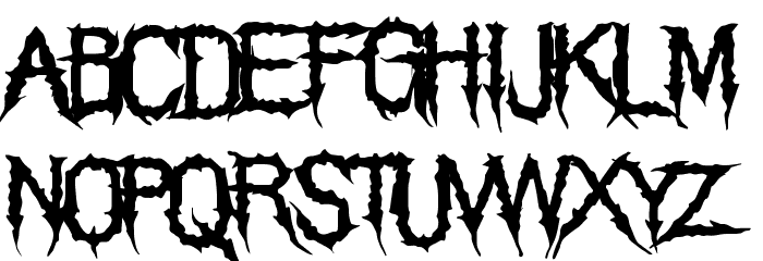 The Grim Raiders Regular Font LOWERCASE