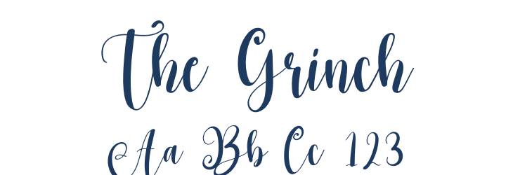 The Grinch Font Preview