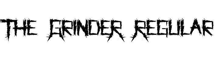 The GrindeR Regular Font
